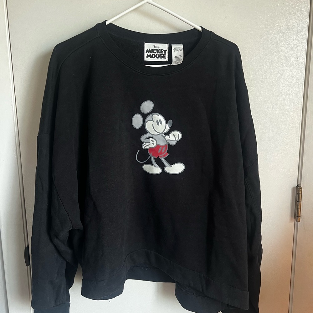 Disney Mickey Mouse Black Sweatshirt